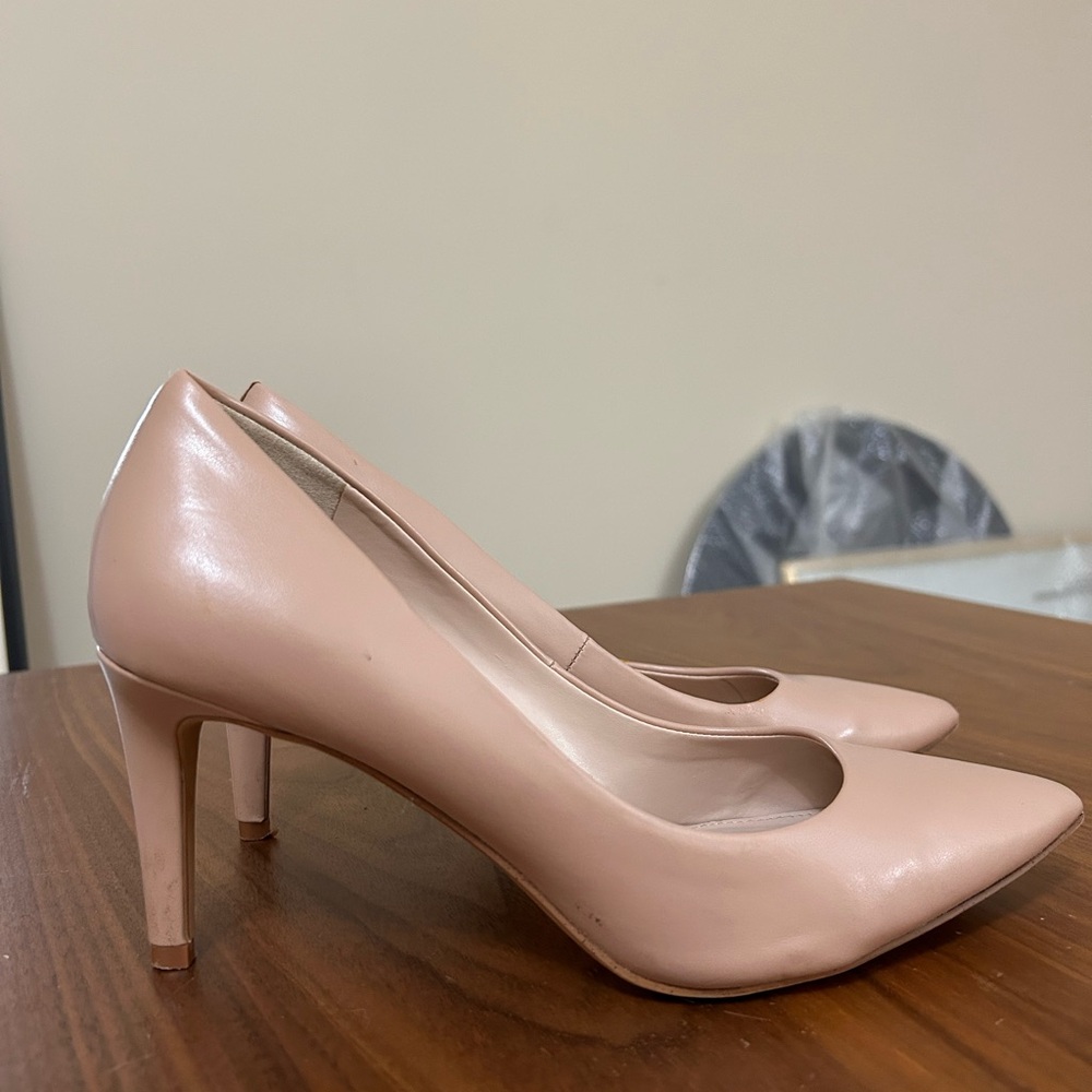 Kelly & Katie nude pointed toe heels